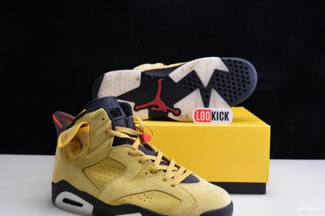 1st Kicks YELLOW CN1084-300 SCOTT AIR JORDAN 6 TRAVIS X 0809